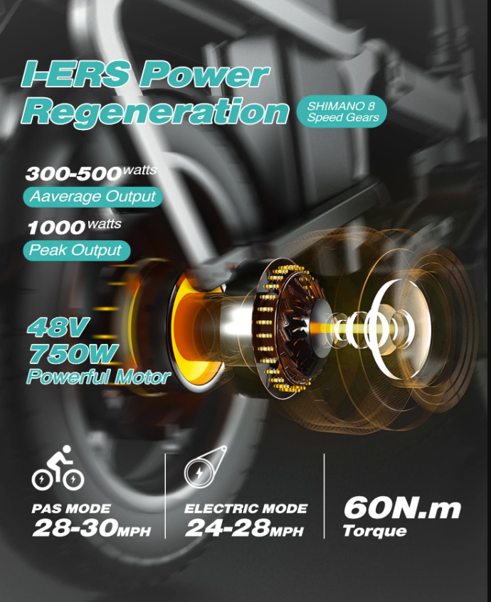 ENGWE Engine Pro Fat Foldable E-Bike - 750W - 16Ah - 40km/h