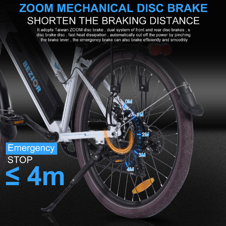 BEZIOR M2 Electric Bike - 250w with 12.5Ah Battery | Trim Tech