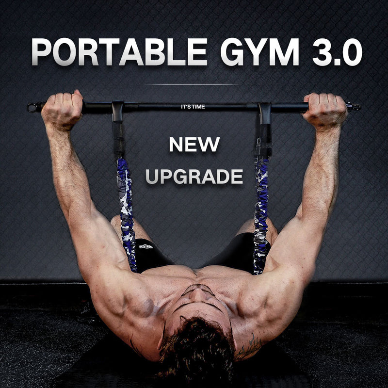 INNSTAR Portable Multifunctional Home Gym & Rod - (4 Strength Levels)