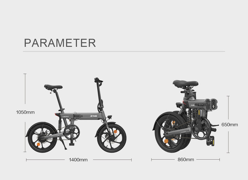 HIMO Z16 Folding Electric Bike - 250w | Trim Tech